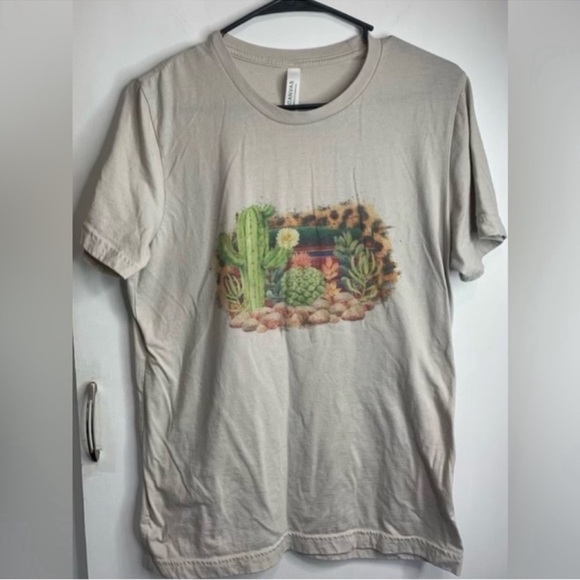 Bella Canvas Tops - Bella Canvas Cactus Desert Leopard Graphic Tee Shirt